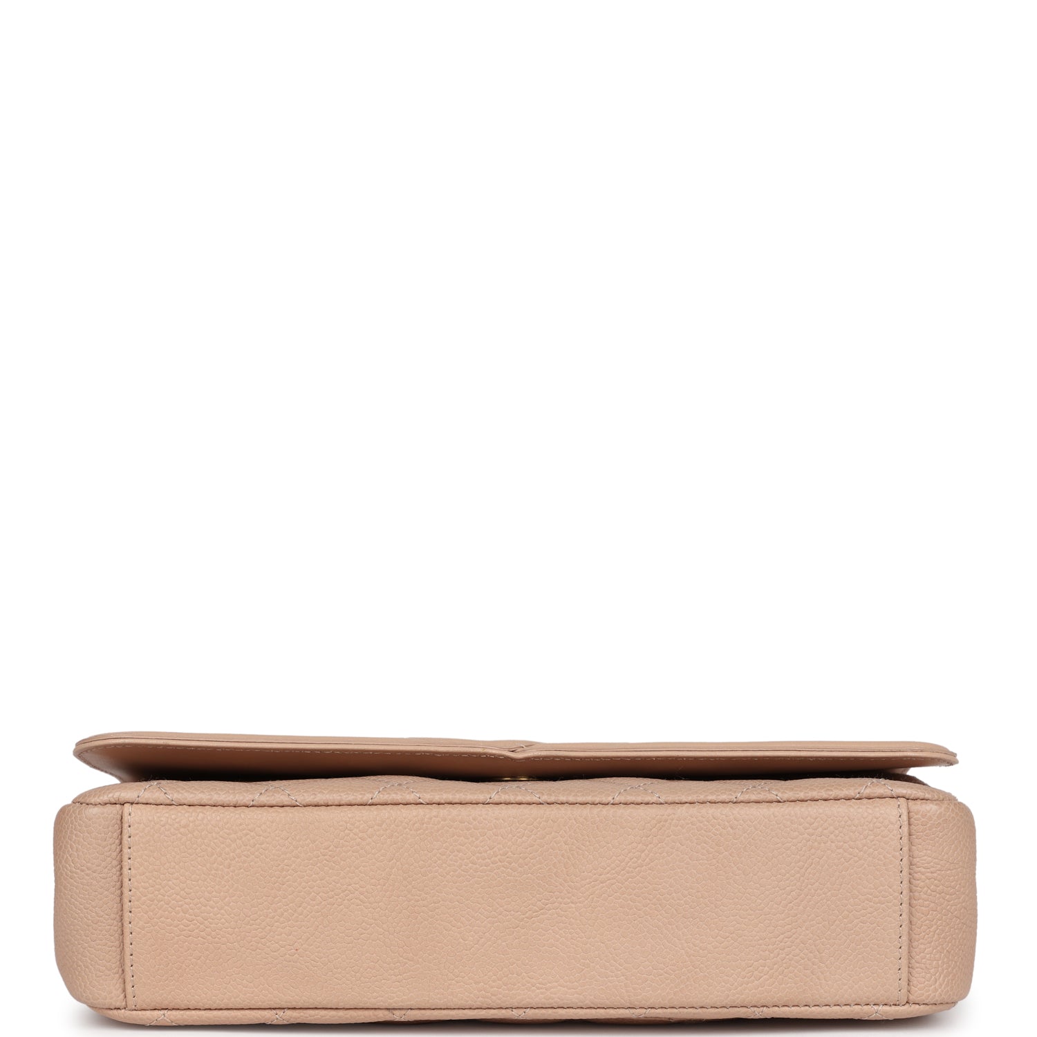 Chanel Medium CC Filigree Flap Bag in Beige Caviar Leather with Brushed Gold Hardware - Luxury Shoulder Bag for Women, Perfect for Parties, Weddings & Special Occasions