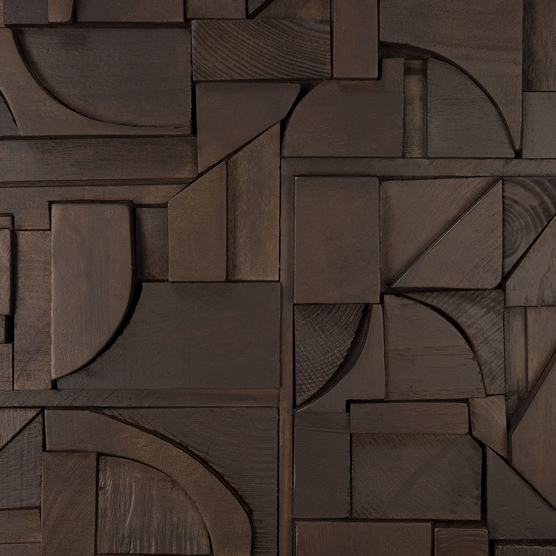 Ethnicraft Bricks Wall Art - Modern Brick Wall Decor for Living Room, Bedroom & Office - Handcrafted 3D Textured Wall Panels for Home & Commercial Spaces