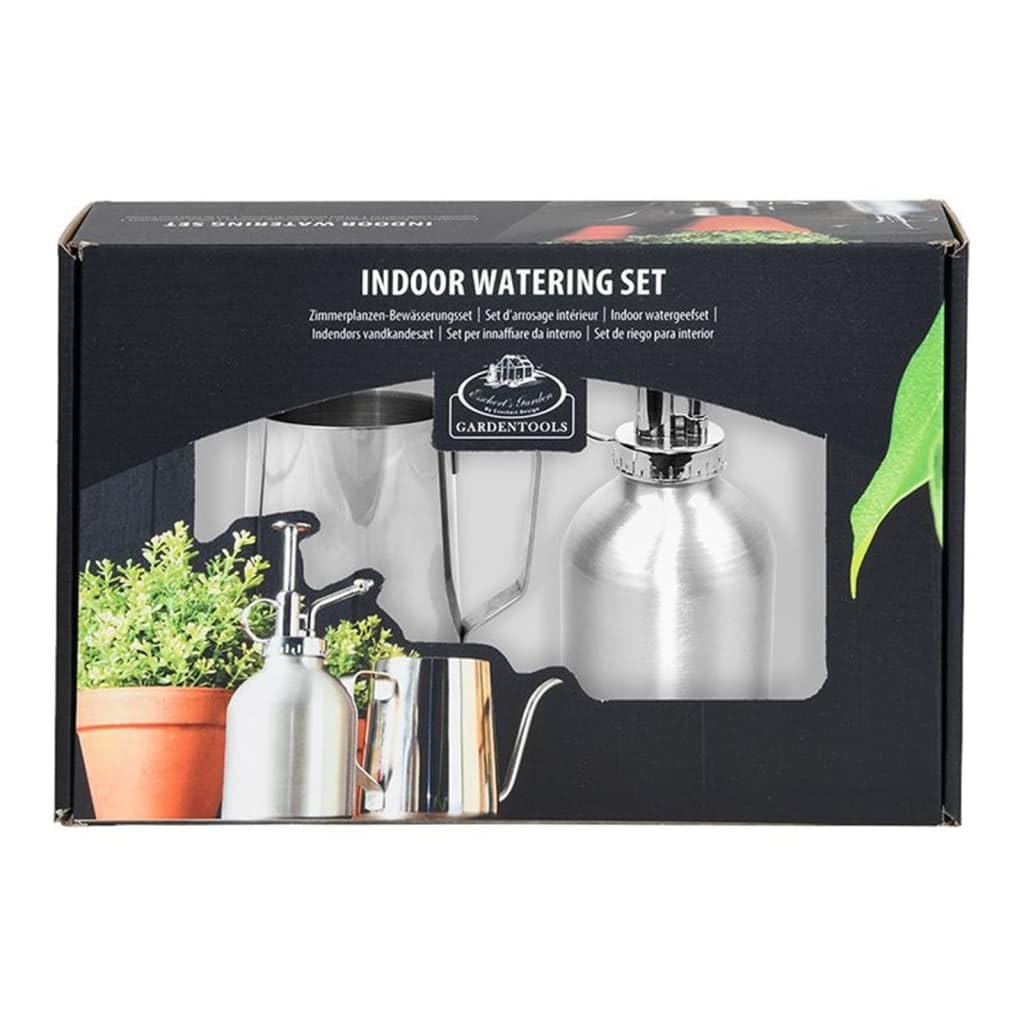 Esschert Design Indoor Watering Gift Set - Premium Plant Watering Can & Accessories for Houseplants, Succulents, Herbs | Perfect for Home, Office & Garden Decor
