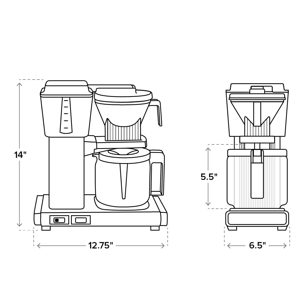Technivorm Moccamaster 53939 KBGV 10-Cup Coffee Maker in Pink - 40 Ounce (1.25L) Capacity - Perfect for Home, Office & Entertaining Guests