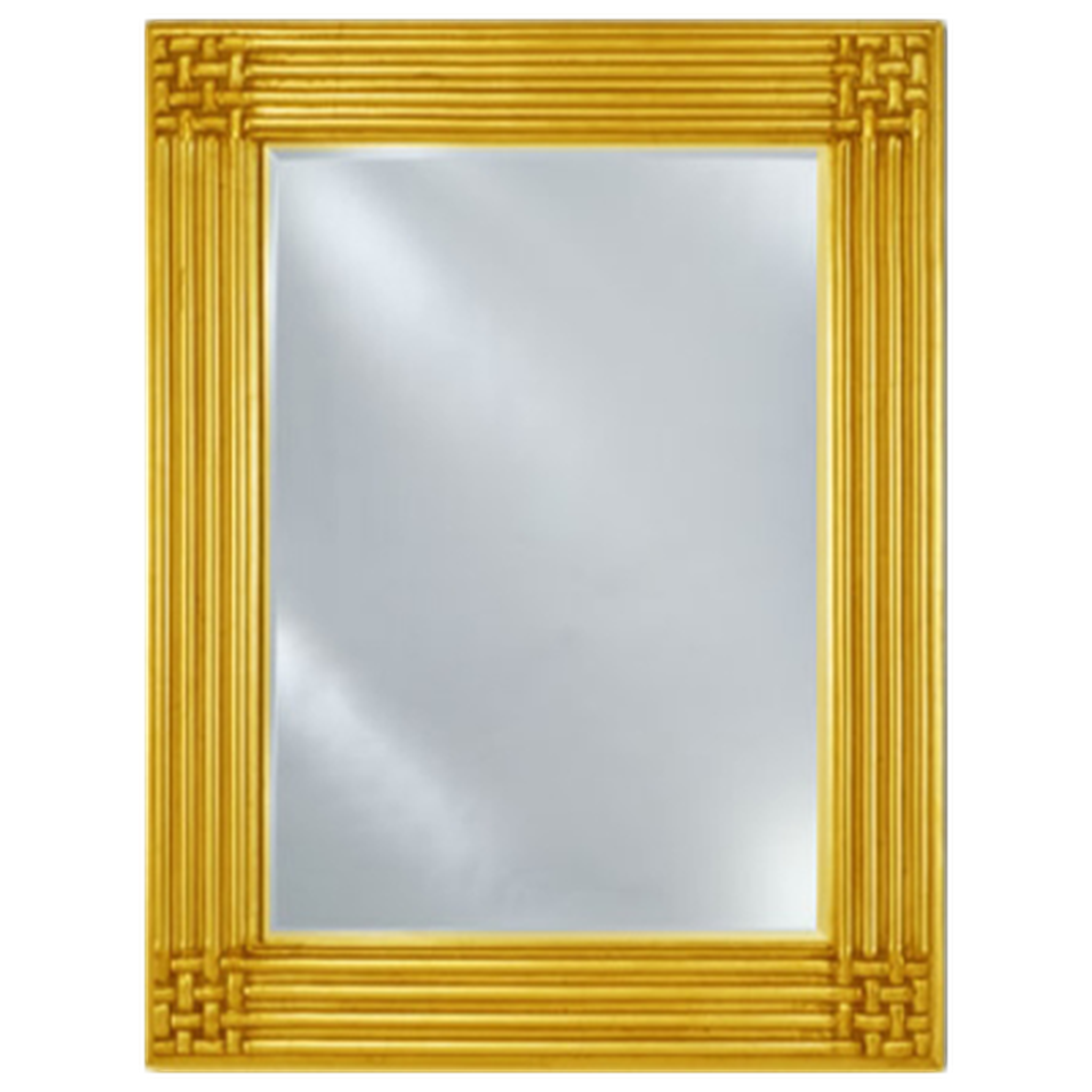 Afina Estate 51 x 40 Antique Gold Vanderbilt Decor Frame with Beveled Mirror - Elegant Wall Decor for Living Room, Bedroom & Entryway