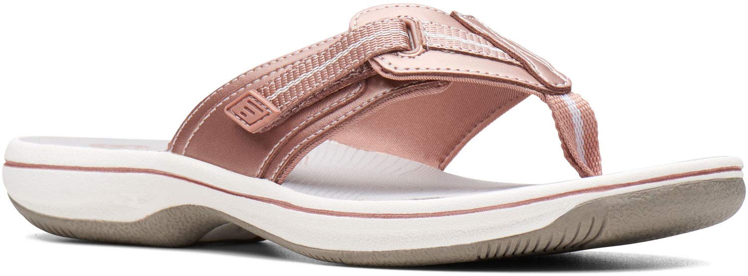 Clarks Unisex Brinkley Jazz Sneakers - Rose Gold - Women's US Size 0 | Comfortable Casual Shoes for Walking, Work & Everyday Wear