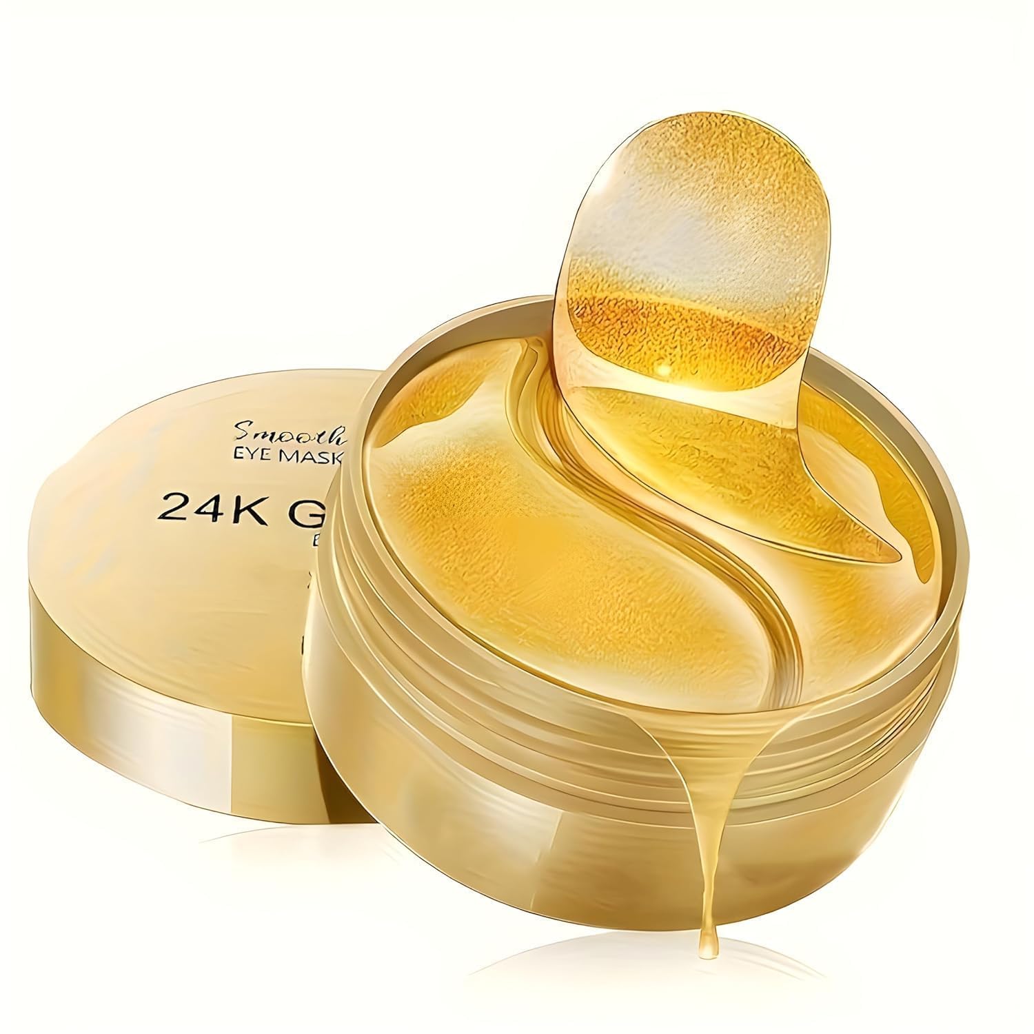 **24K Gold Under Eye Patches - 30 Pairs for Puffy Eyes & Dark Circles Treatment | Reduce Eye Bags & Wrinkles | Collagen Infused Eye Care Pads for Bright, Smooth Skin | Perfect for Morning Routine & Travel Skincare**