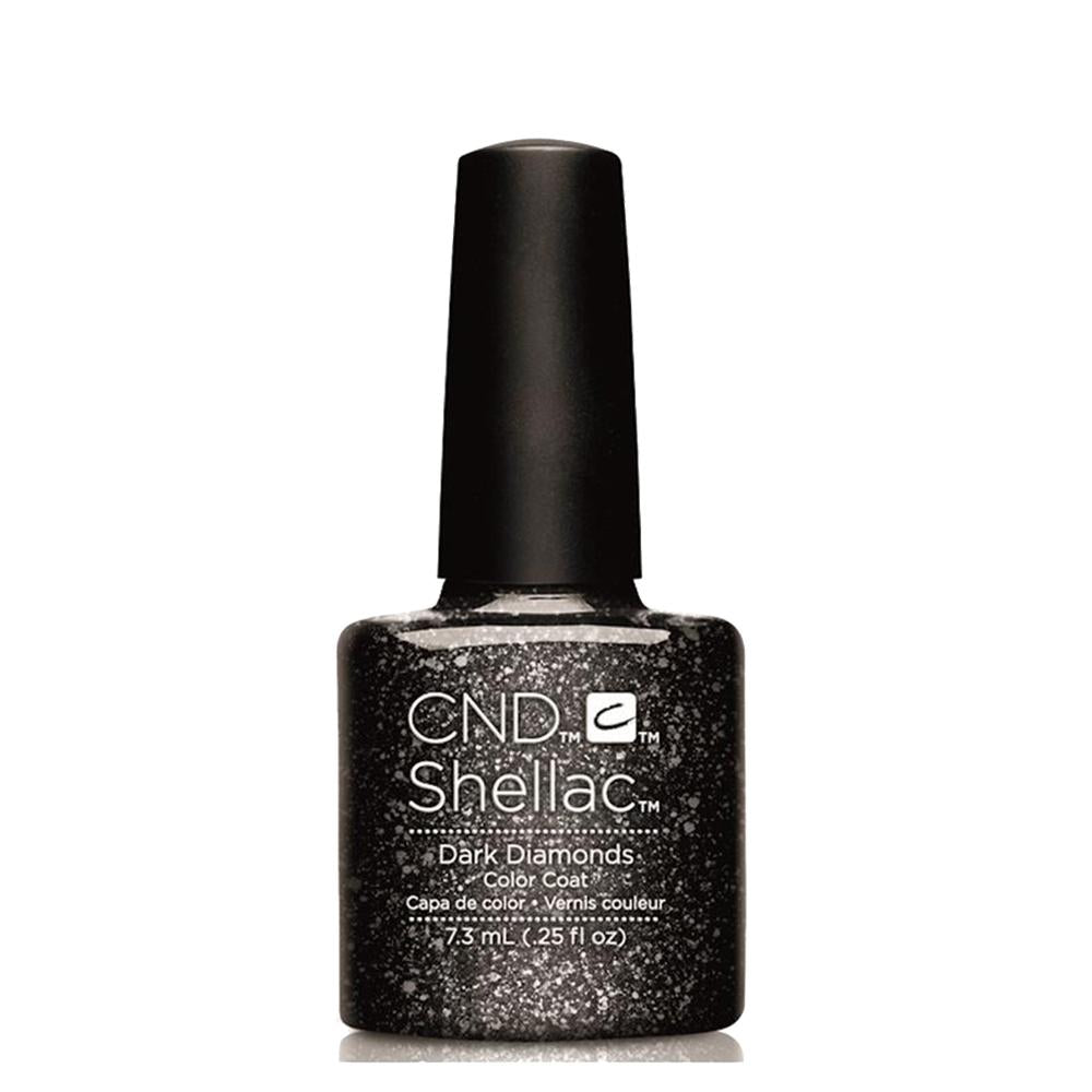 CND Shellac Gel Polish - Dark Diamonds 7.3ml (0.25oz) Long-Lasting UV/LED Nail Polish for Salon-Quality Manicures at Home | Perfect for Special Occasions, Weddings & Everyday Wear