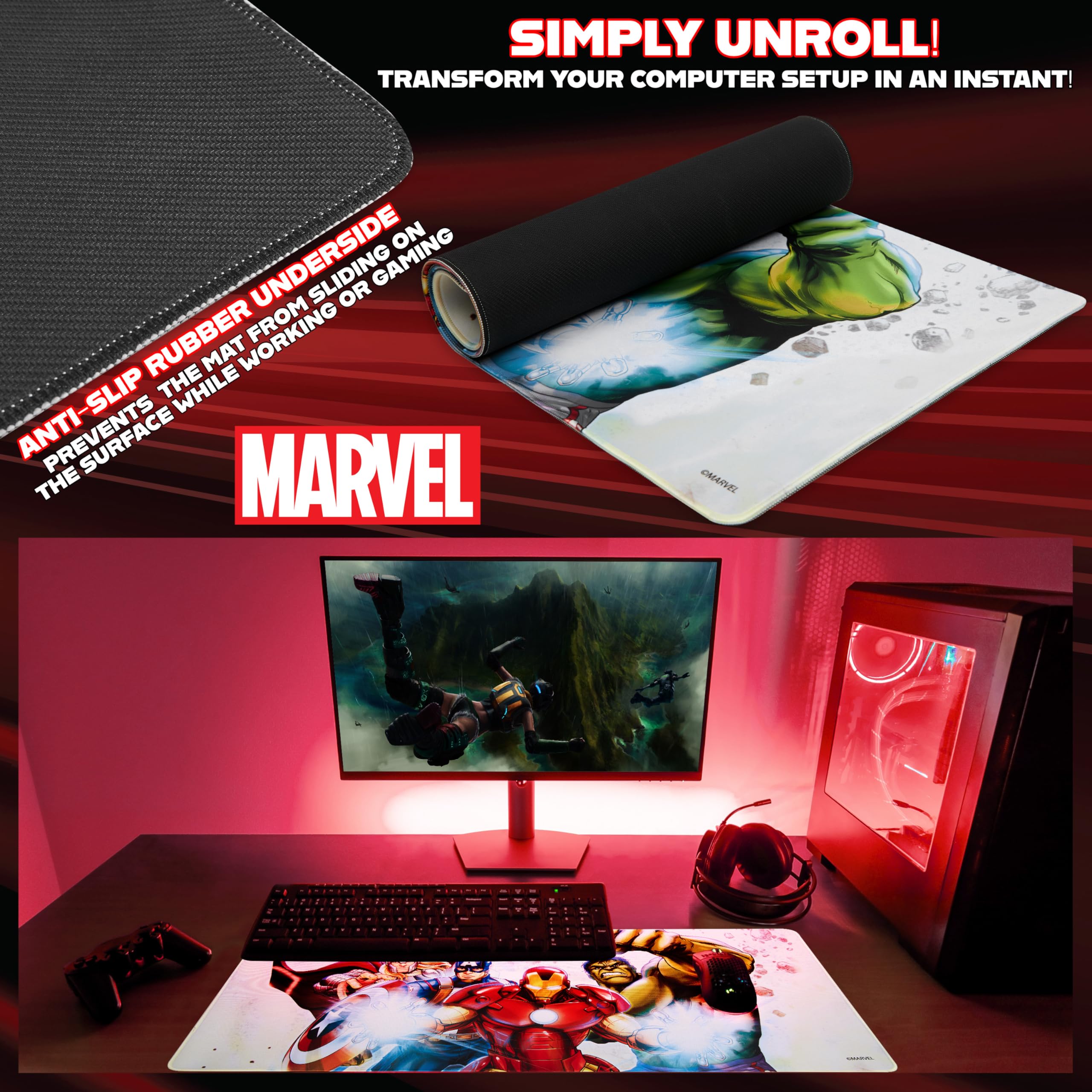 Marvel Avengers Large Gaming Mouse Pad 31.2