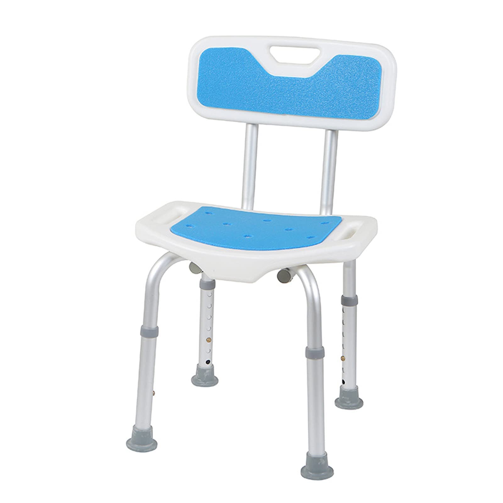 Adjustable Folding Shower Bench with Backrest - Portable Non-Slip Bathtub Stool for Elderly & Disabled - Medical Bath Seat for Safe Showering at Home, Hospital & Travel Use