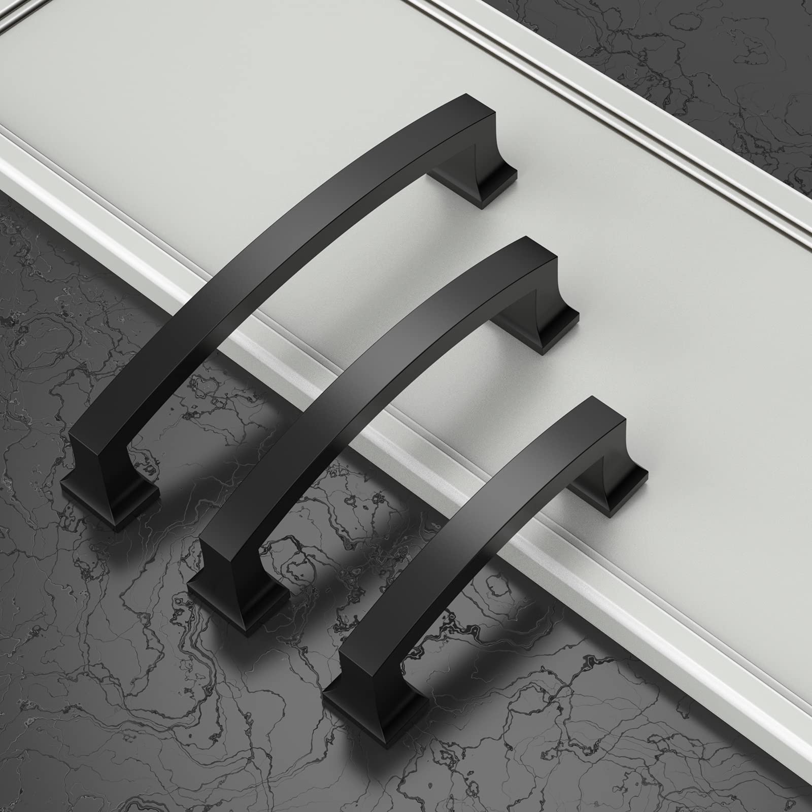 Asidrama 30 Pack 3 Inch (76mm) Matte Black Kitchen Cabinet Handles - Durable Cabinet Pulls for Drawers, Cupboards & Cabinets - Perfect for Modern Kitchens, Bathrooms & Office Furniture