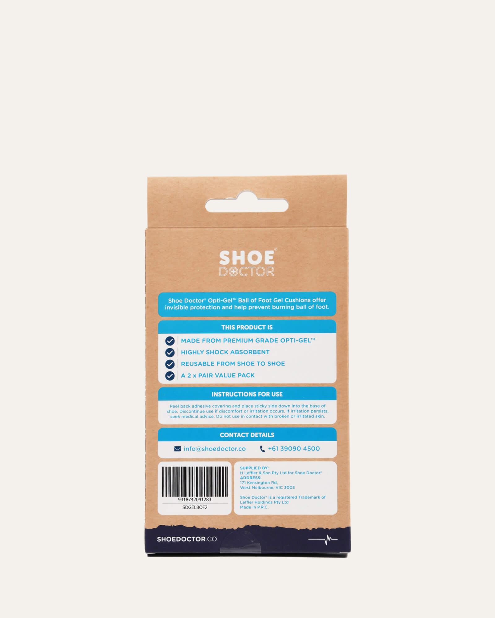 Shoe Doctor Ball of Foot Cushions - Gel Insoles for Women & Men - Pain Relief for Metatarsal, High Heels & Standing All Day - Comfortable Foot Pads for Work, Running & Sports