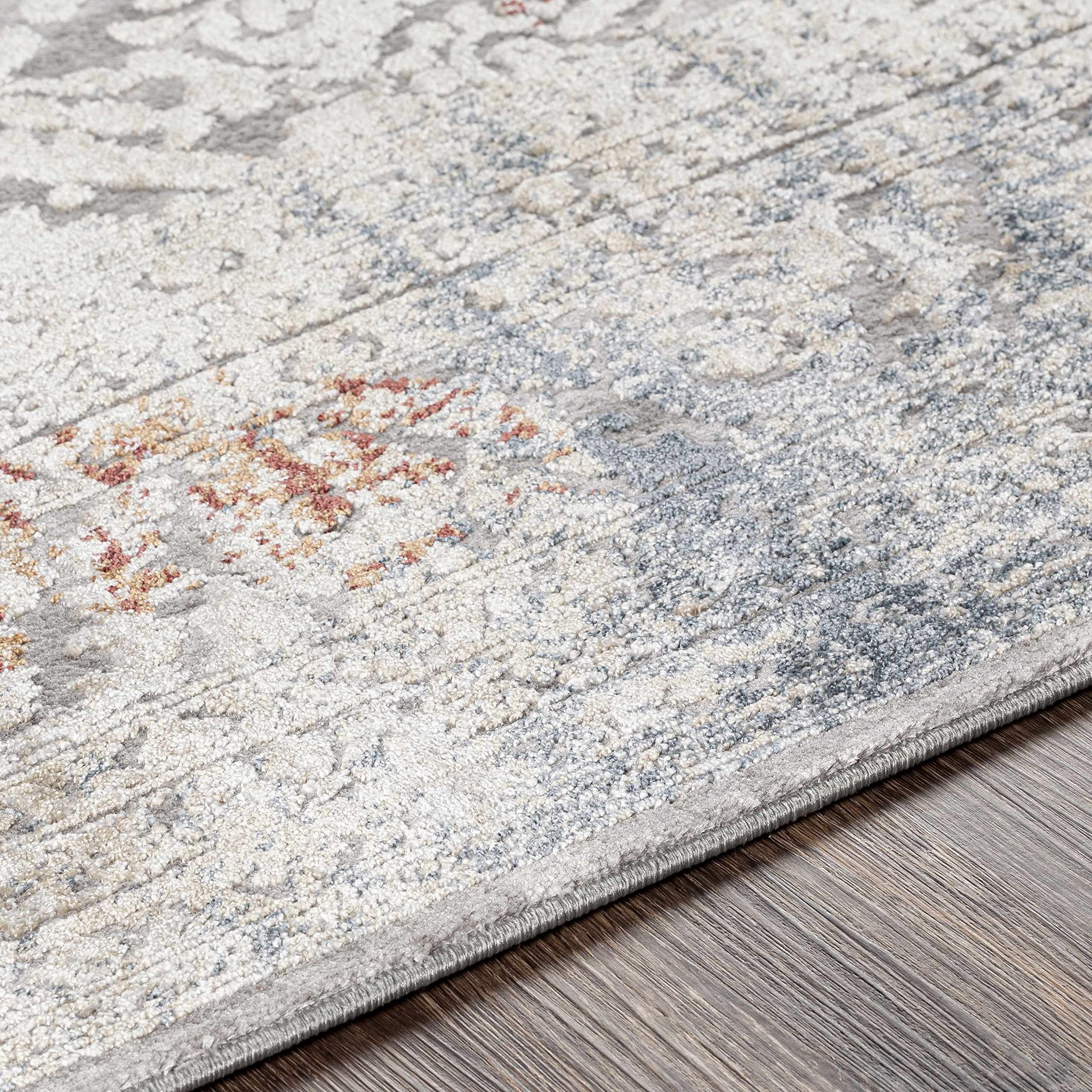 Premium Hauteloom Petersburgh Traditional Area Rug - Medium Gray, Gray, Charcoal - 7'10