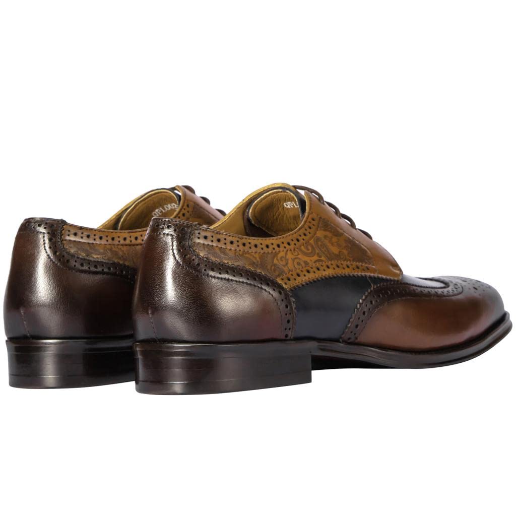 Men's Dress Oxford Shoes - Formal Business & Wedding Lace-Up Shoes for Men - Comfortable Leather Dress Shoes for Office, Interviews & Special Occasions