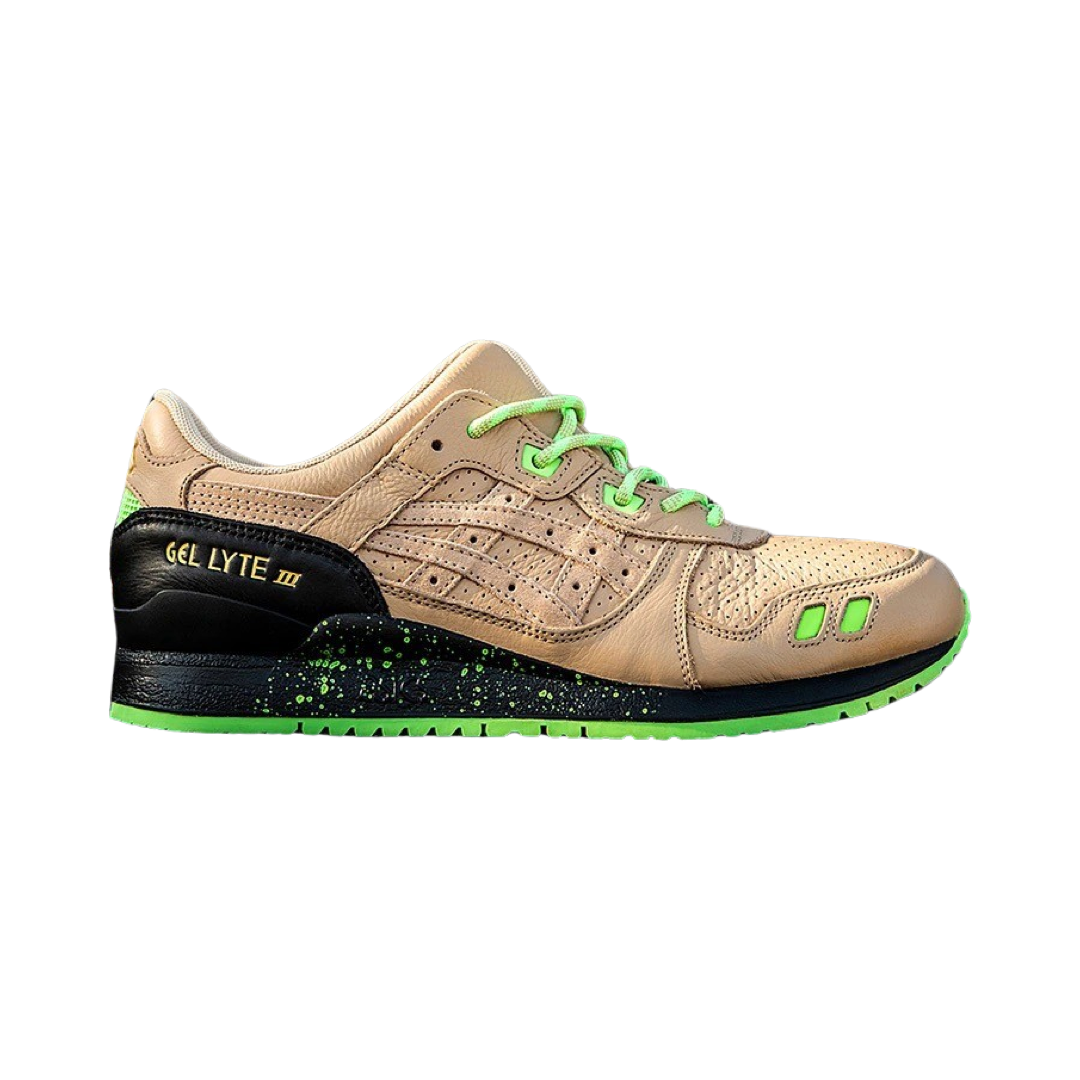 ASICS Gel Lyte III Sneaker Freaker Neurotoxic Running Shoes - Beige & Black Retro Athletic Sneakers for Men | Limited Edition Special Box | Perfect for Jogging, Gym Workouts & Streetwear Fashion
