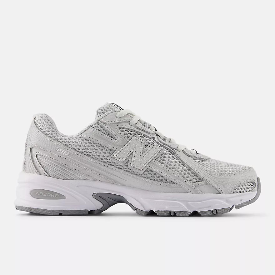 Premium 740 Sneakers for Men & Women - Lightweight Grey Running Shoes with Reflective Details for Jogging, Gym & Casual Wear