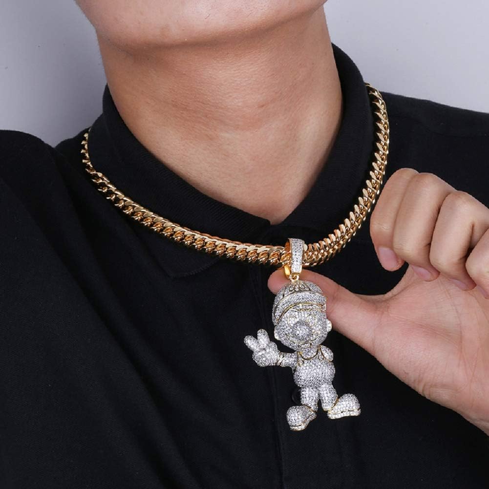 Iced Out Rhinestone Crystal Necklace - 10mm 18
