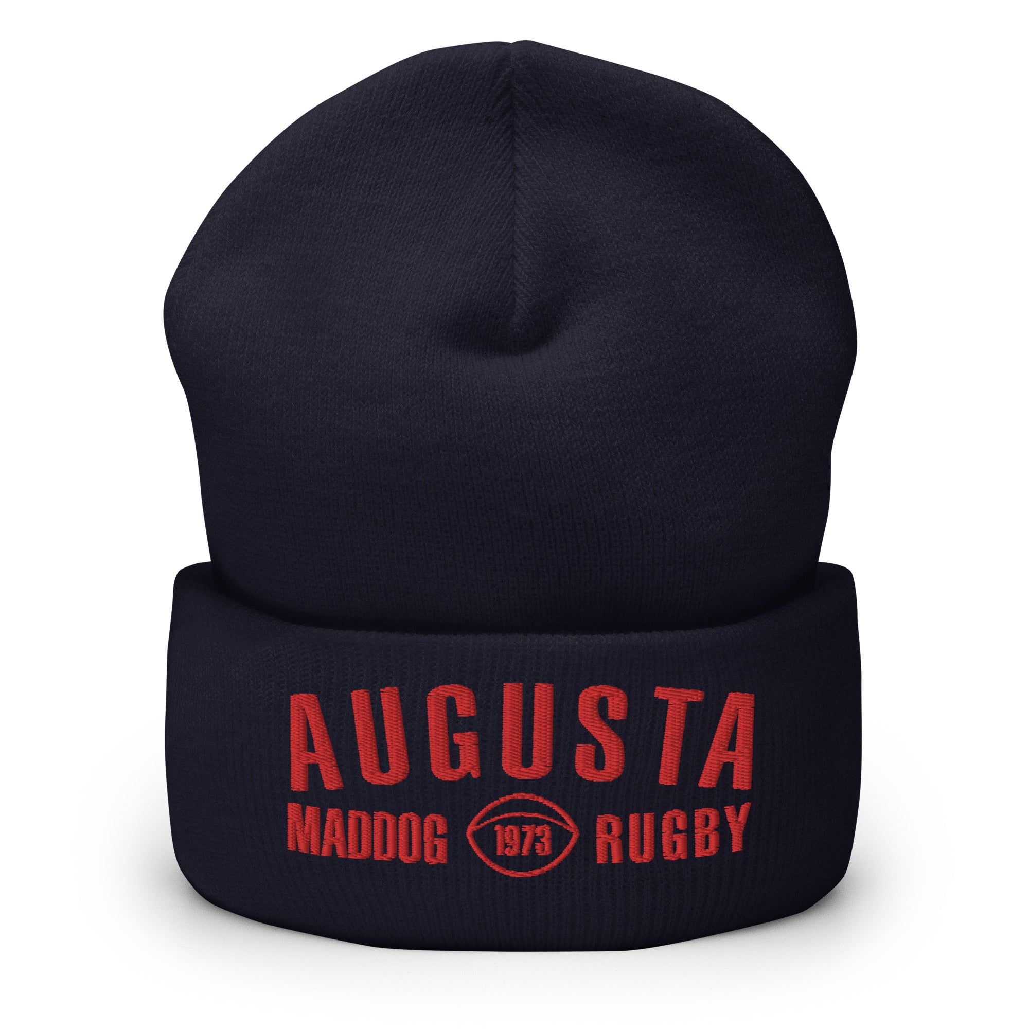 Augusta Maddog Rugby Cuffed Beanie - Warm Winter Hat for Men & Women - Perfect for Outdoor Sports, Football Games, and Cold Weather Activities