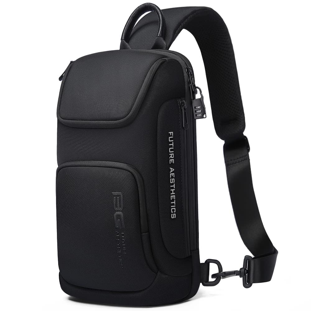 BANGE Sling Bag for Men & Women - Lightweight Crossbody Shoulder Backpack for Travel, Hiking & Daily Use | Water-Resistant & Adjustable Strap