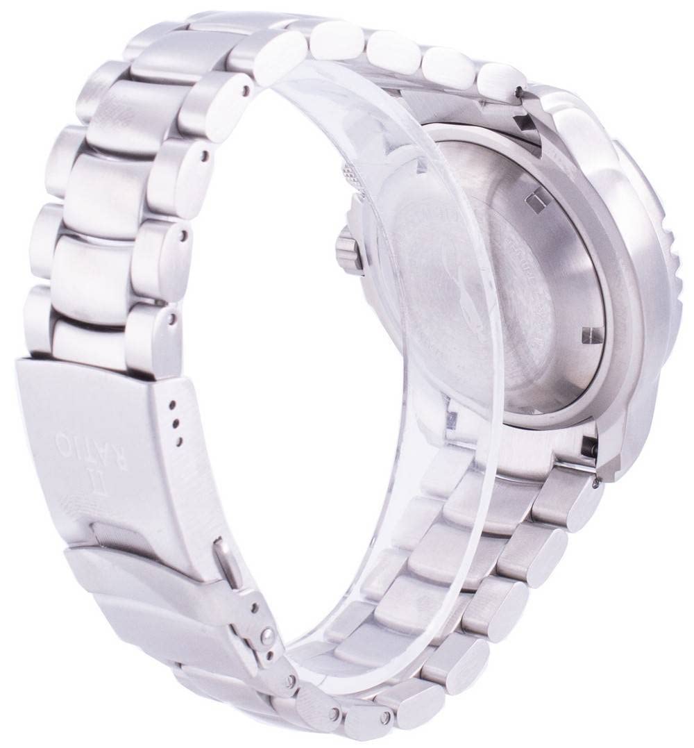 RATIO FreeDiver Helium-Safe Automatic Dive Watch for Men - 1000M Water Resistant, Sapphire Crystal, Professional Scuba Diving Gear | Perfect for Deep Sea Exploration, Spearfishing & Water Sports