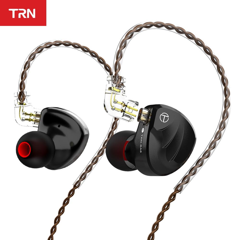TRN BA8 16BA Driver HiFi In-Ear Earphones with Detachable Cable - Perfect for Audiophiles, Music Lovers & Gaming Enthusiasts
