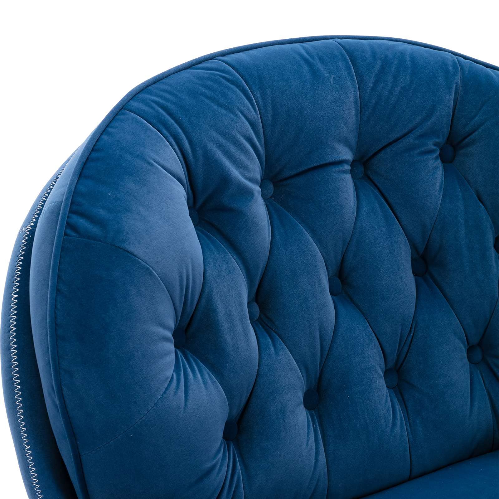 Velvet Swivel Accent Chair with Ottoman - Modern Living Room Lounge Chair with Footrest - Comfortable Reading & Relaxation Chair for Home Office, Bedroom, or Apartment Decor