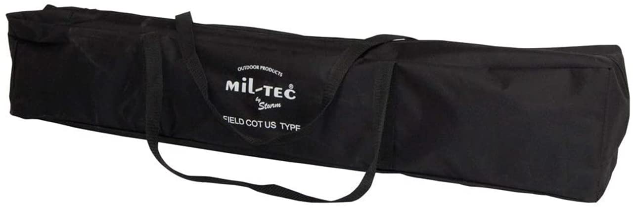 Premium Black Camping Cot - Portable & Lightweight Folding Bed for Outdoor Adventures, Travel, and Emergency Use