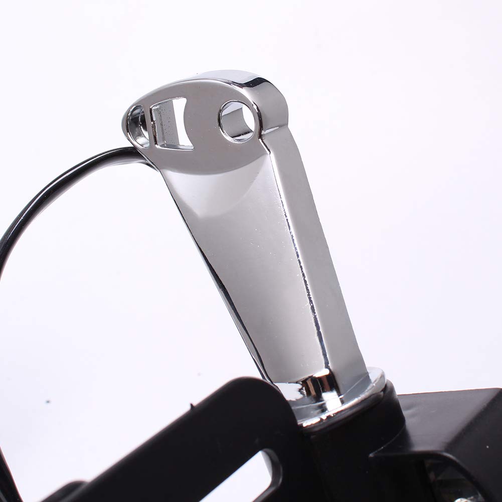LED Motorcycle License Plate Frame with Side Mount - Universal Fit for Harley Sportster XL1200 XL883L - Durable Aluminum Alloy for Night Riding & Custom Bike Builds