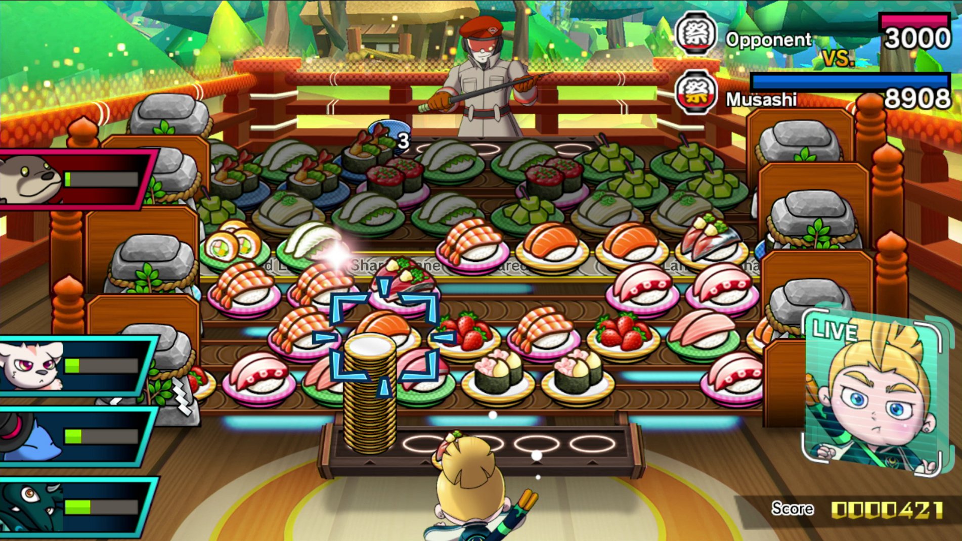 Sushi Striker: The Way of Sushido - Nintendo Switch Game | Fast-Paced Puzzle Adventure | Perfect for Family Game Night & Anime Fans