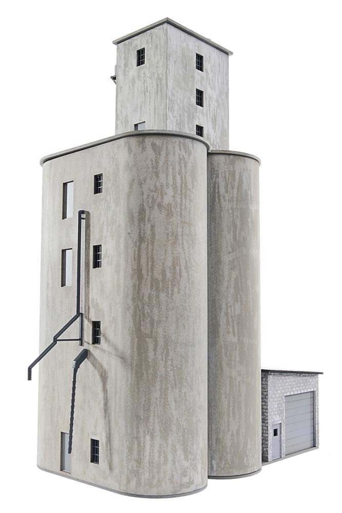 Walthers Cornerstone Prairie COOP Train Model Kit - HO Scale Building for Model Railroad & Train Layouts - Perfect for Scenery, Dioramas & Collectors