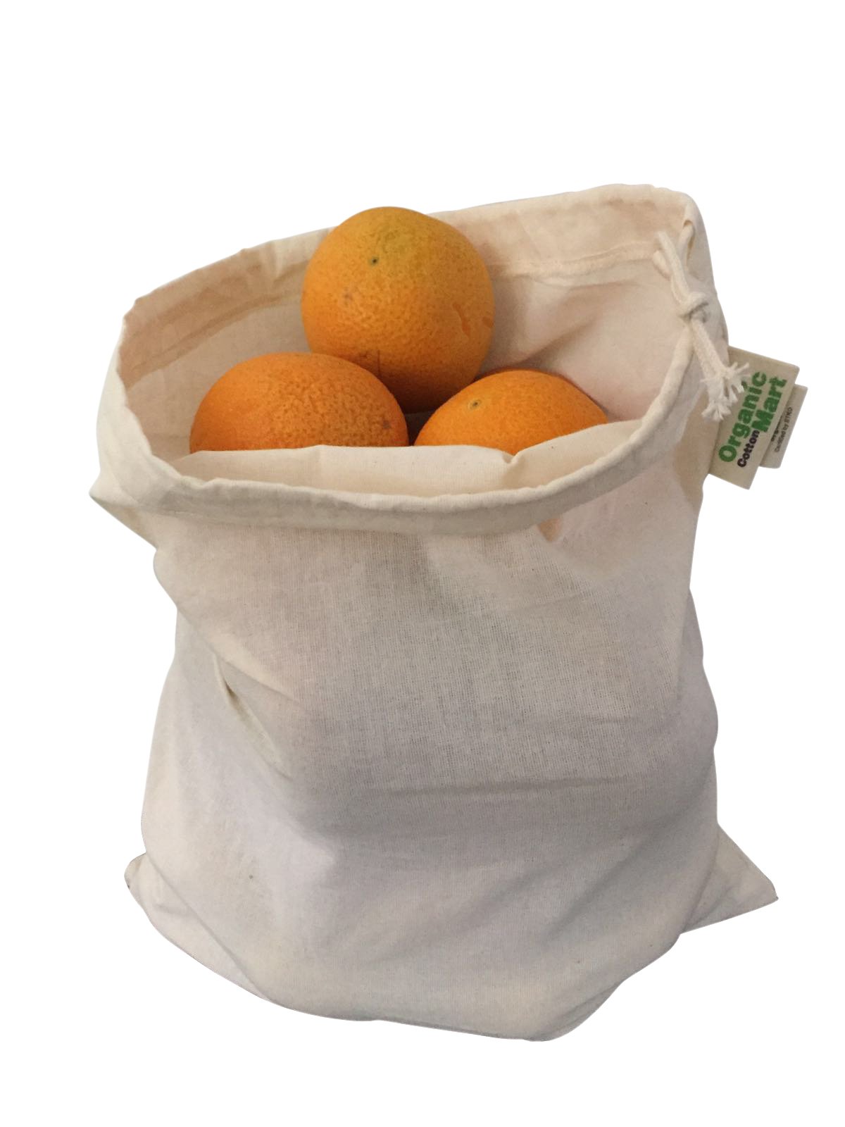 Organic Cotton Reusable Grocery Bags for Produce - Small 8