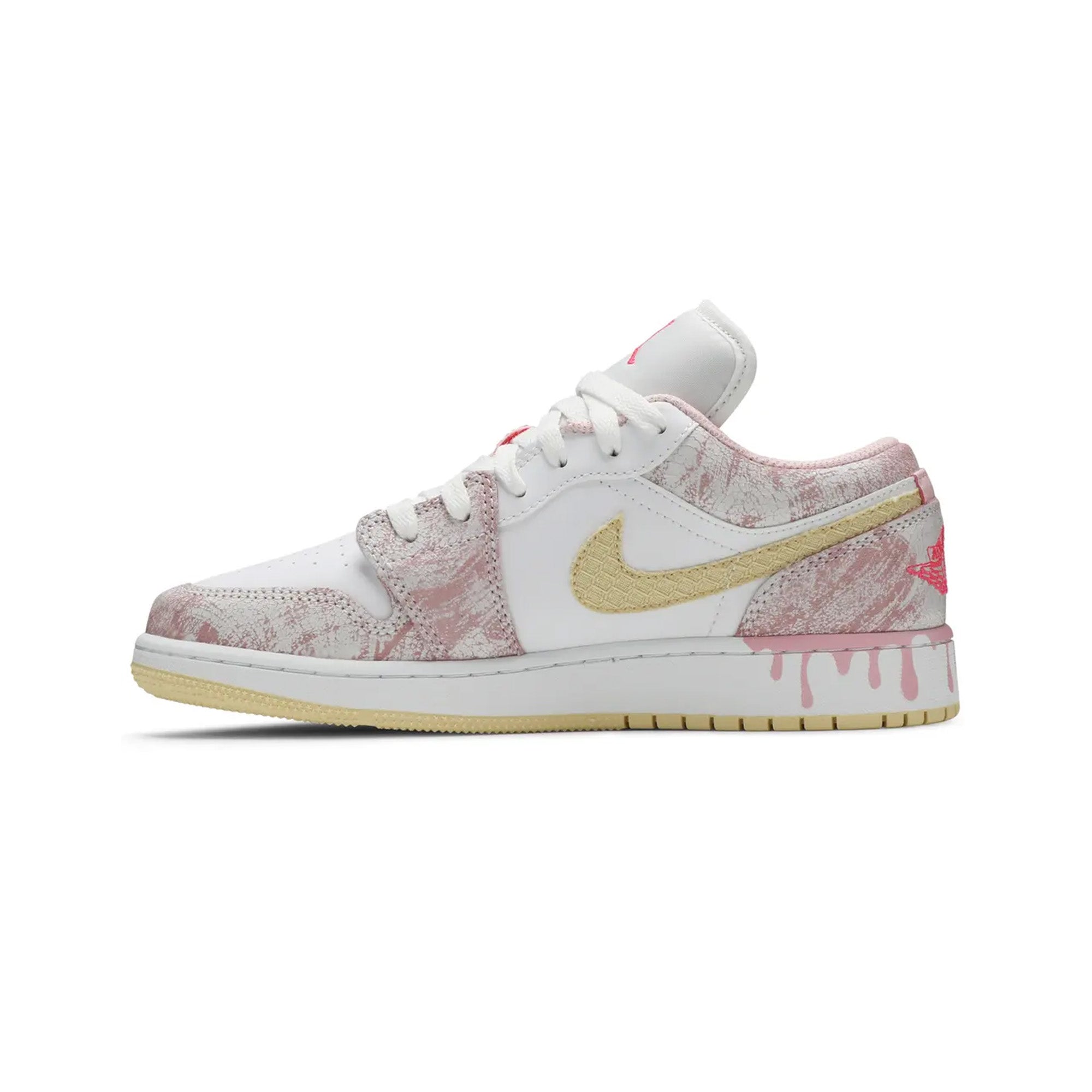 Air Jordan 1 Low 'Paint Drip' GS Sneakers - Boys & Girls Basketball Shoes for Casual Wear & Street Style Fashion