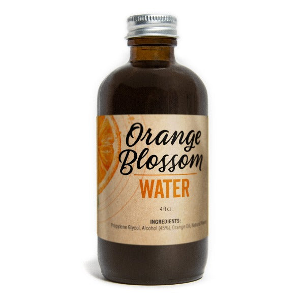 Pure Orange Blossom Water for Baking & Skincare - 100% Natural Floral Hydrosol - Perfect for Middle Eastern Desserts, Cocktails & Aromatherapy