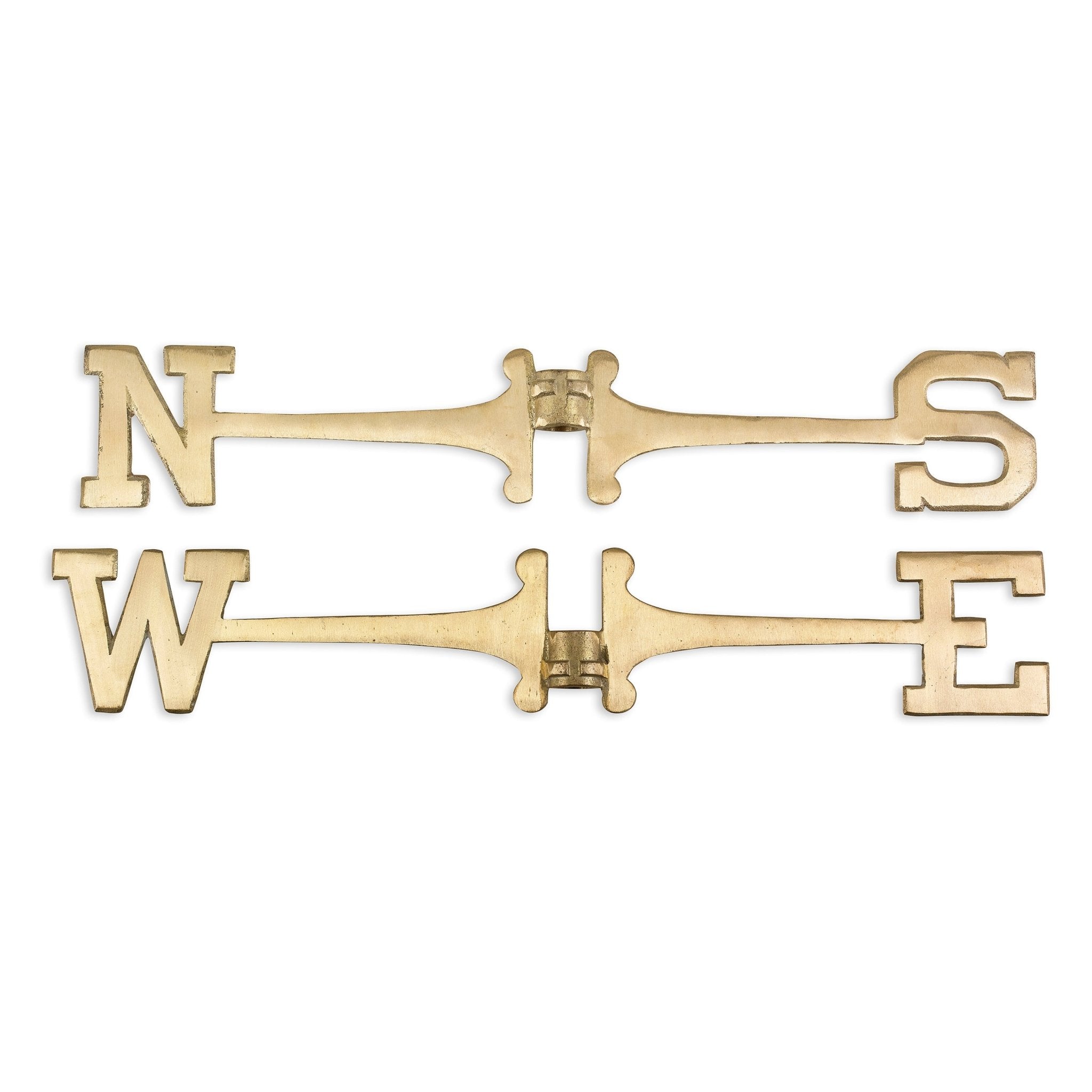 Extra Large 22 Inch Brass Weathervane with Directional Compass - Perfect for Farmhouse, Barn Roof, Garden Decor & Outdoor Wind Direction Indicator
