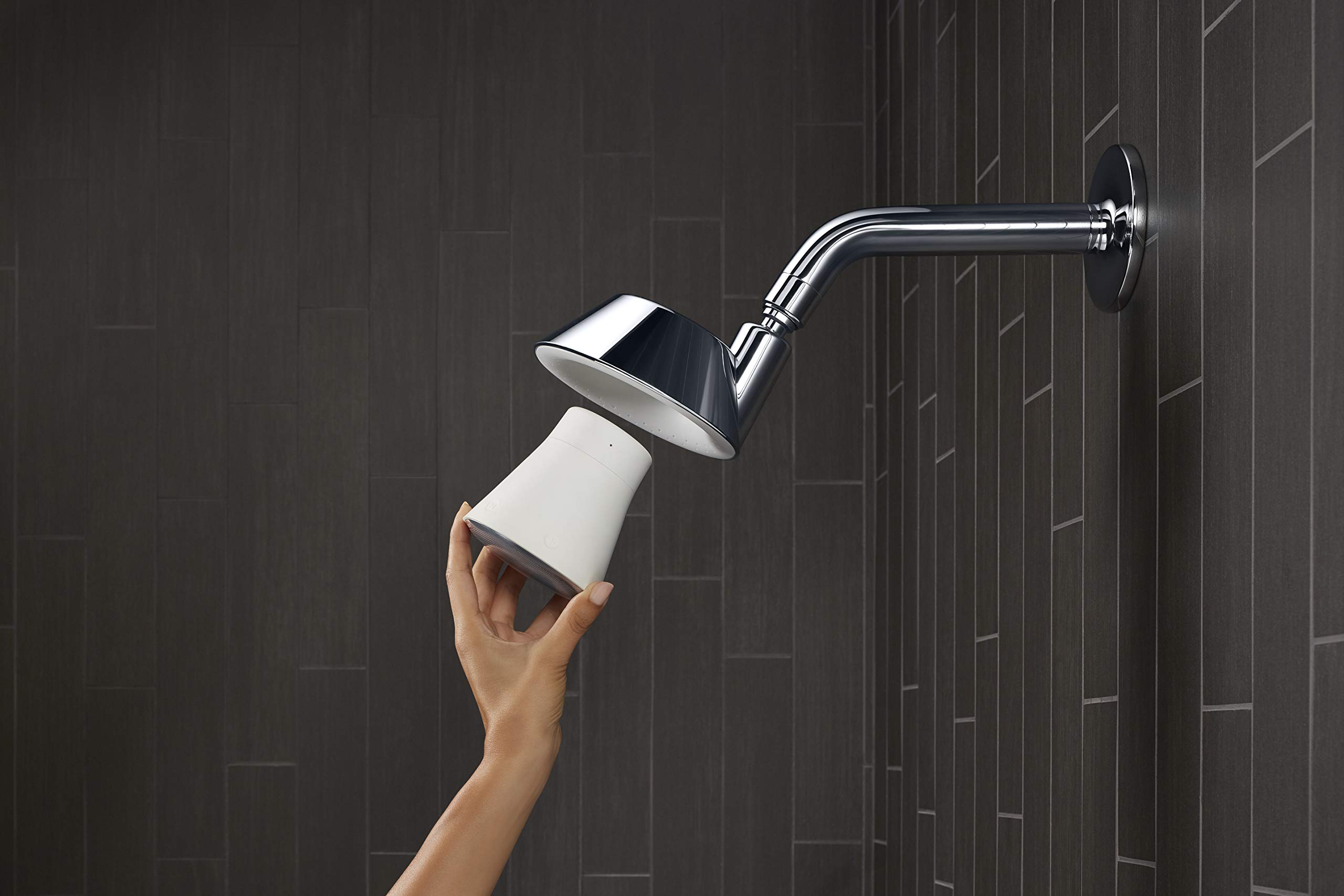 MOXIE® 1.75 GPM Bluetooth Shower Head with High Pressure Water Saving Technology - Perfect for Modern Bathrooms & Smart Home Showers