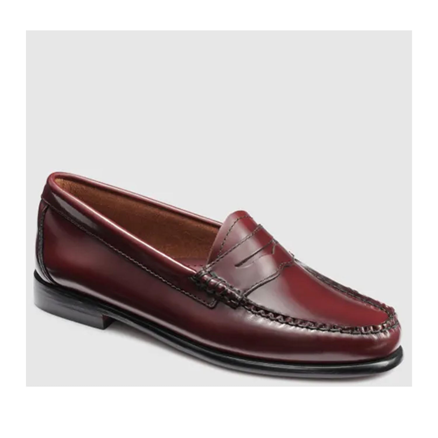 G.H. Bass Women's Whitney Weejun Penny Loafers in Wine - Classic Slip-On Shoes for Work, Office & Casual Outfits