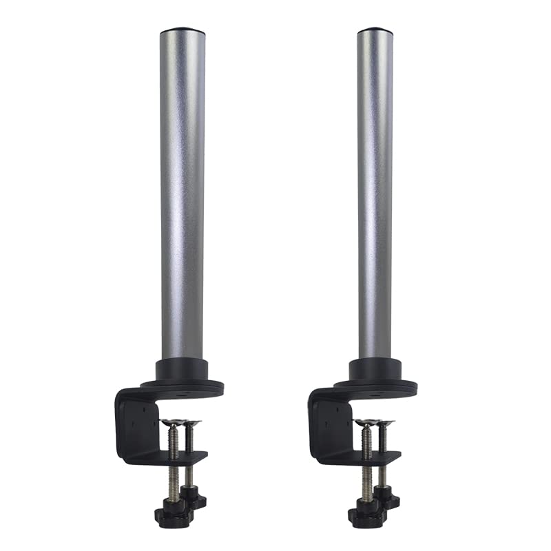 Adjustable Universal Microscope Stand with 32mm & 25mm Clamp - Compatible with Stereo Trinocular Microscopes, HDMI Digital USB Cameras & Phone Repair Tools (Ideal for Laboratory, Jewelry Inspection & Electronics Repair)