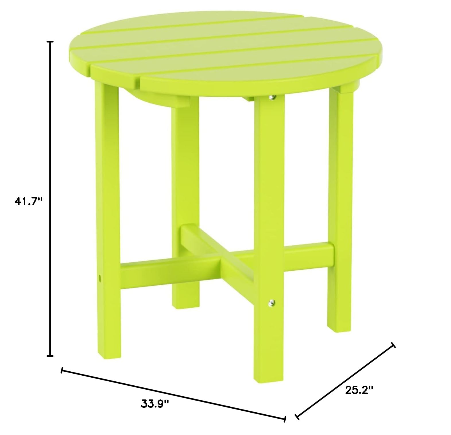 WO Home Furniture 3-Piece HDPE Outdoor Rocking Chair Set - Traditional Patio Rocking Chairs in Lime Green for Garden, Porch & Backyard Relaxation