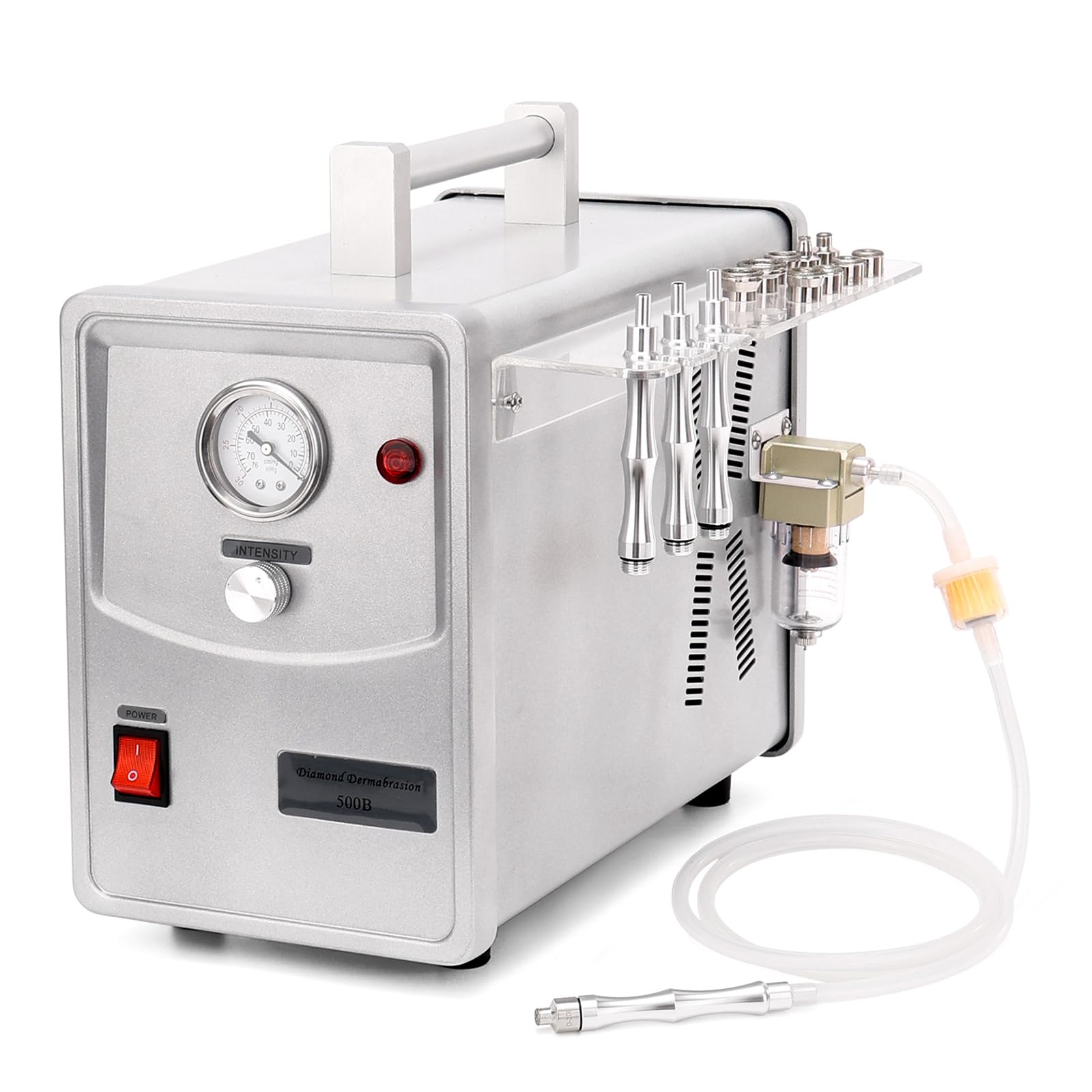 Professional Diamond Dermabrasion Machine for Face - Microdermabrasion Skin Care Device with 400 Cotton Filters & Adjustable Suction (0-68cmHg) - Perfect for At-Home Spa, Acne Treatment & Anti-Aging Skincare Routine