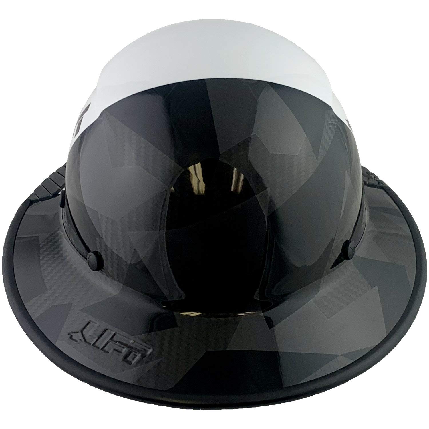 Texas America Safety Company Carbon Fiber Hard Hat - Full Brim ANSI Certified Construction Helmet with Tote Bag for Construction Workers & Industrial Safety Use