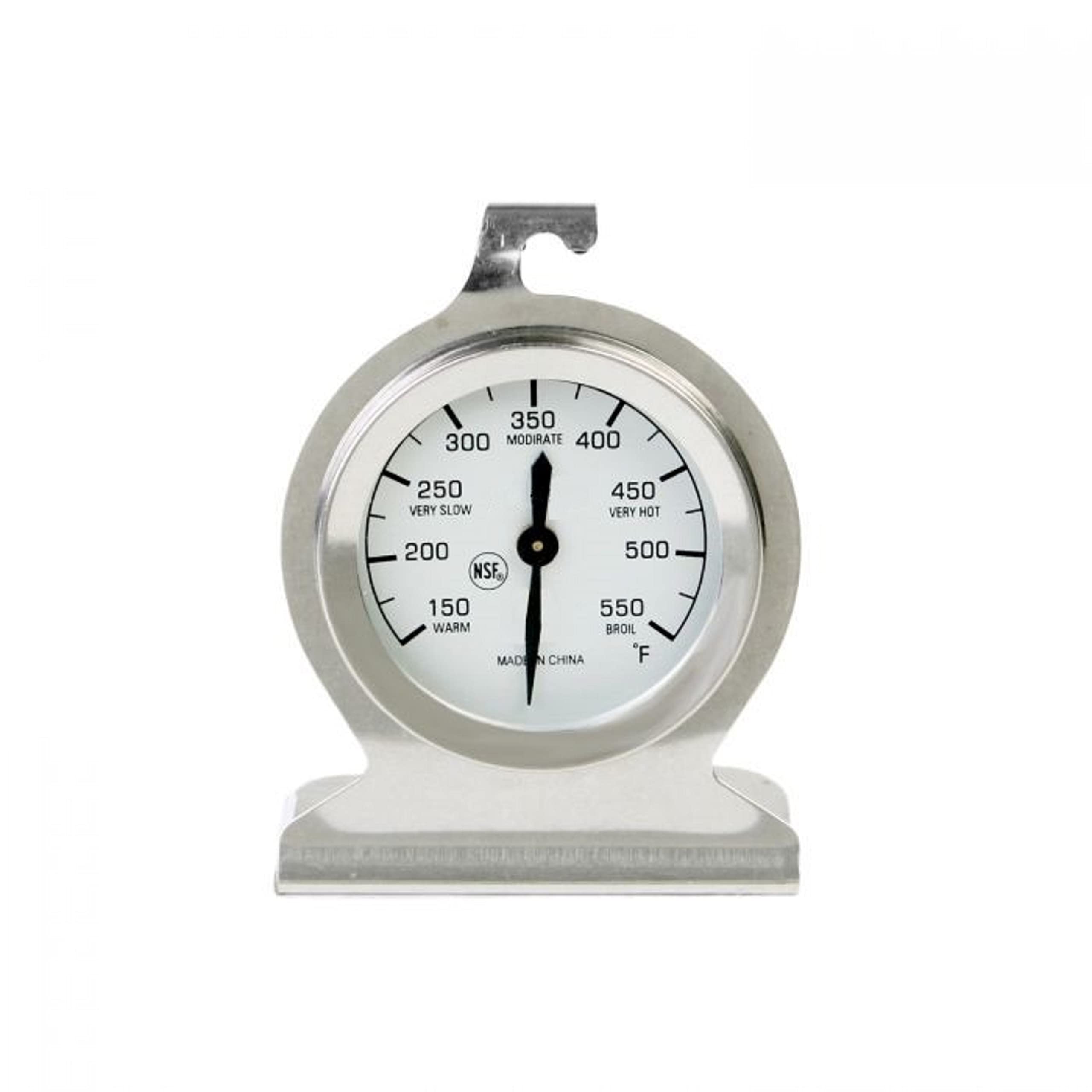 TrueCraftware Stainless Steel Oven Thermometer - Instant Read Cooking Thermometer for Baking, Roasting & Grilling (150°F to 550°F) - Perfect for Kitchen, BBQ, Pizza Oven & Professional Chef Use