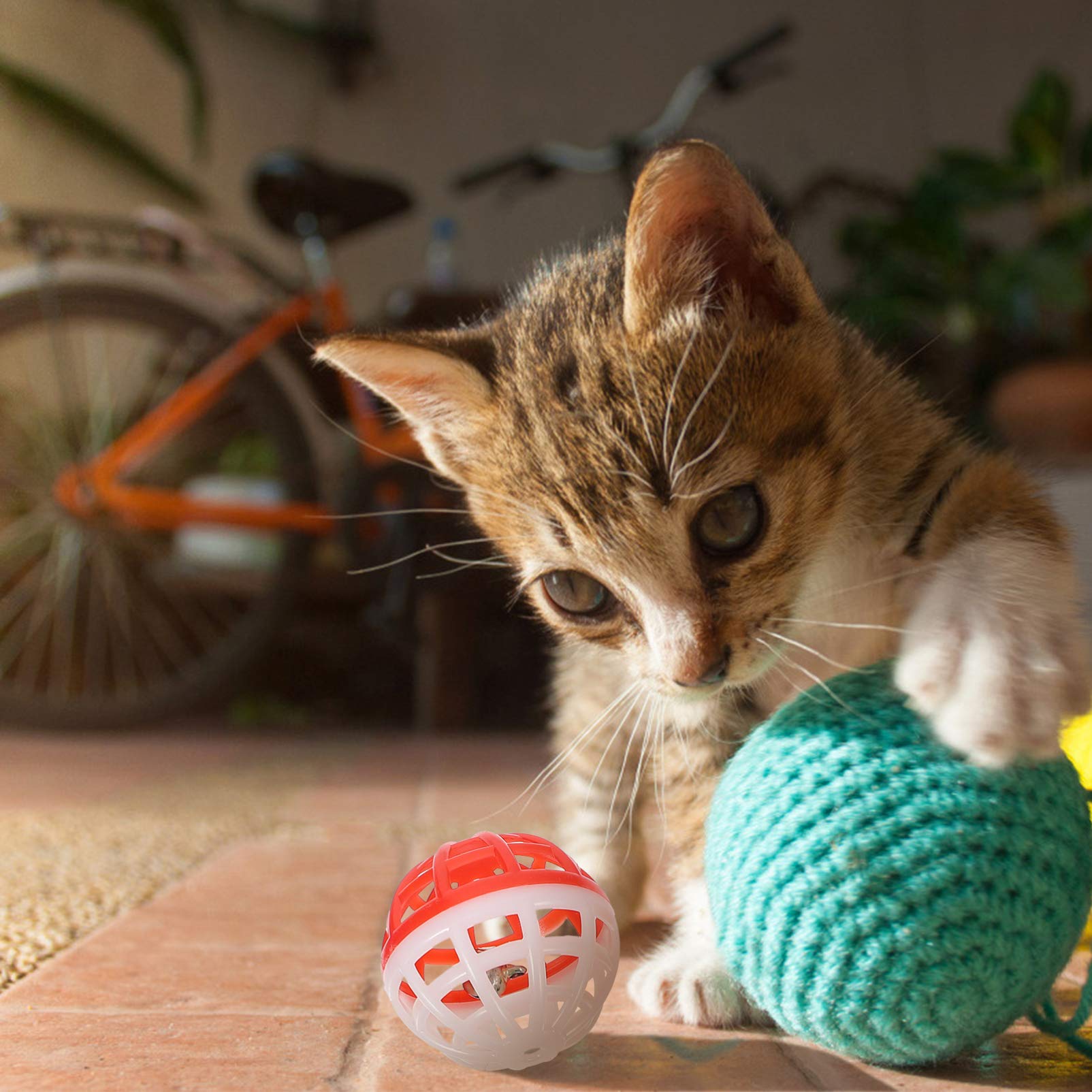 Balacoo 14pcs Kitten Toys Set - Interactive Cat Teaser, Chewing Catcher & Teething Toys for Kittens | Perfect for Playtime, Training & Dental Health