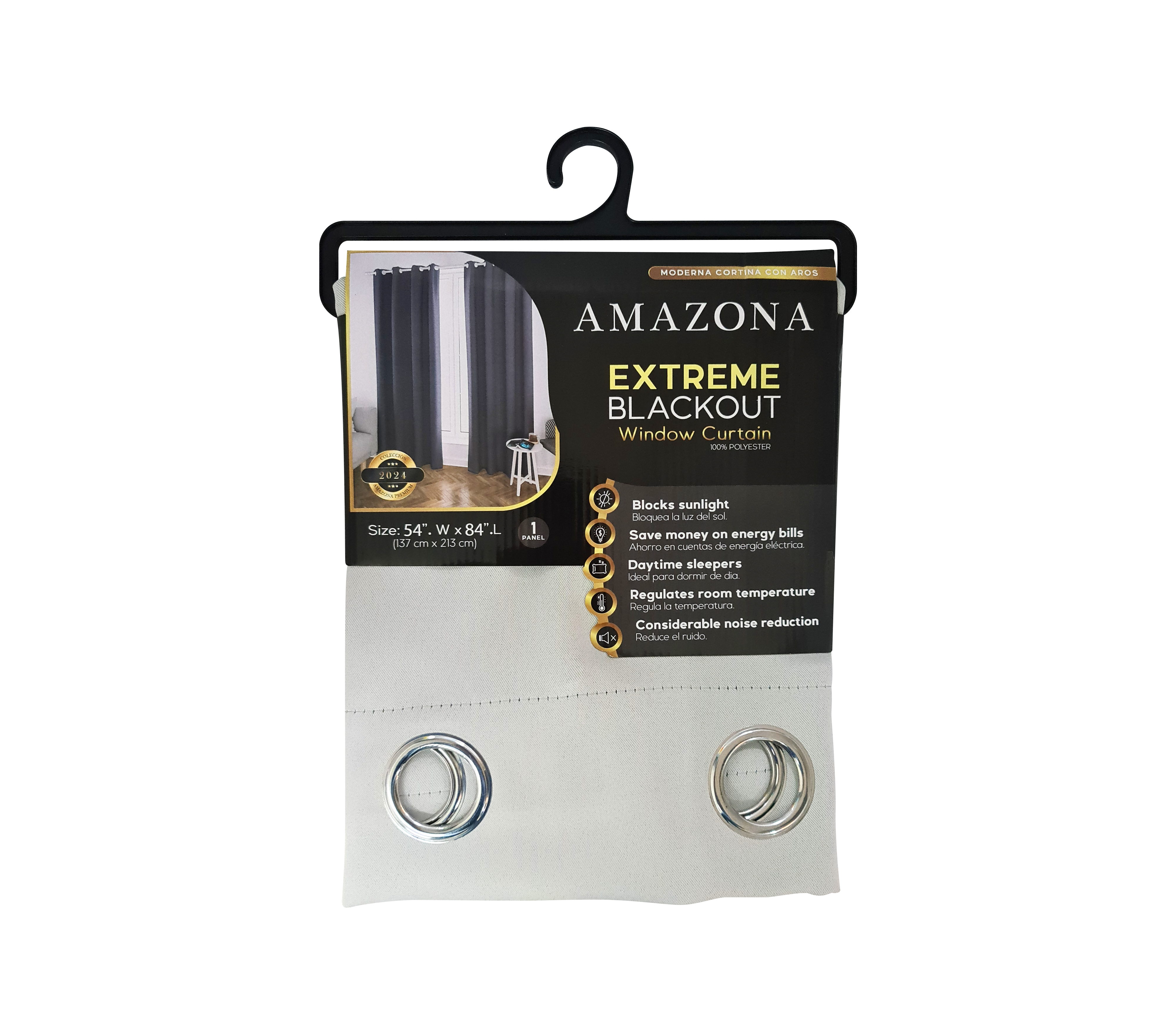 Amazon Extreme Blackout Window Curtain - Thermal Insulated, Noise Reducing, 100% Light Blocking for Bedroom, Living Room & Nursery