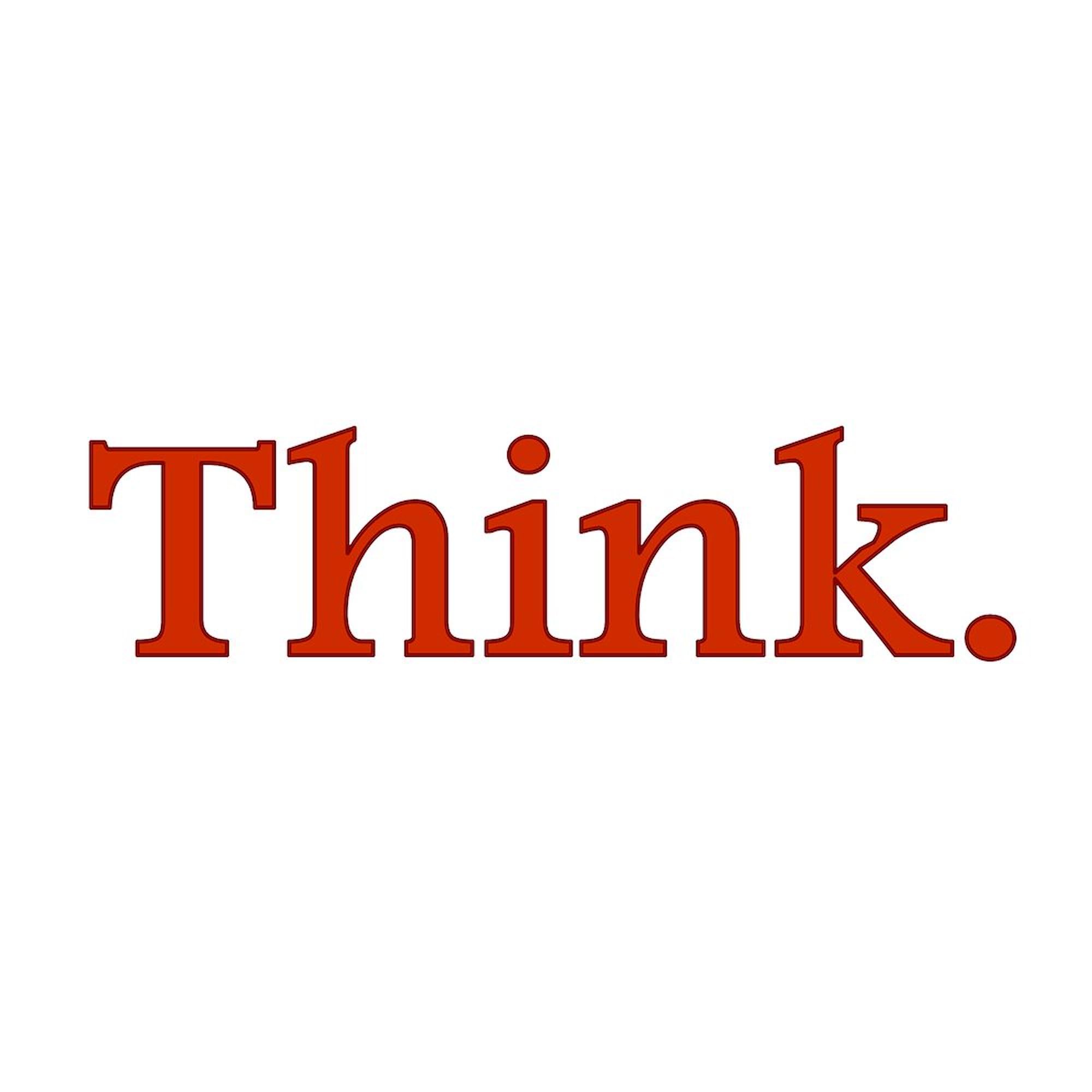 Think Oval Car Bumper Sticker - CafePress Decal for Vehicles