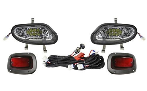 18TH Green Golf EZGO TXT Freedom LED Light Kit - Street Legal LED Headlights & Taillights for EZGO TXT Golf Carts 2014 & Newer Models - Perfect for Night Golfing and Safe Neighborhood Driving