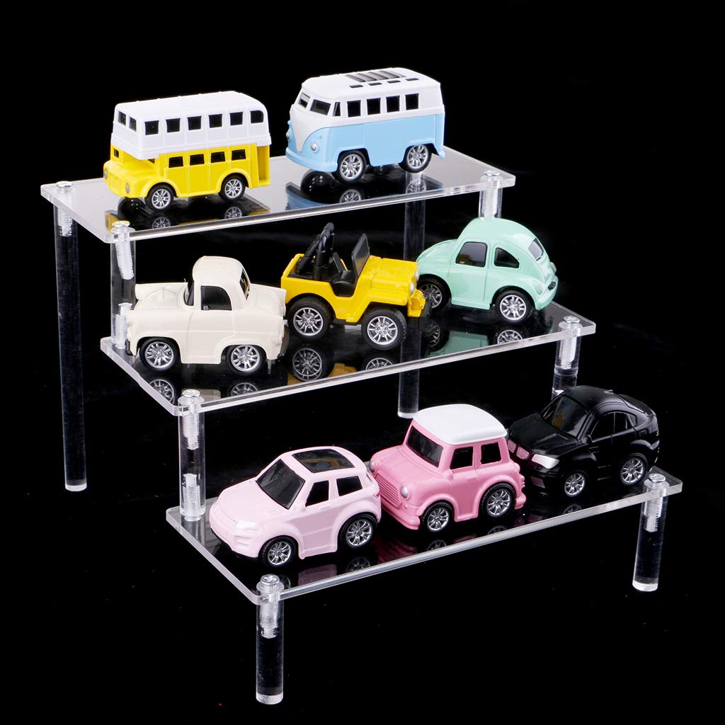 Acrylic Cosmetic Display Stand for Action Figures & Dolls - Clear Organizer for Collectibles, Toys, and Makeup - Perfect for Showcase, Storage, and Home Decor