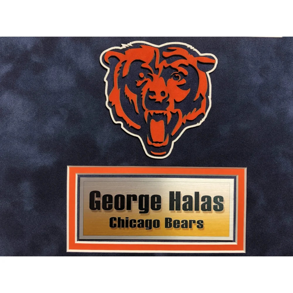 George Halas Autographed 8x10 Framed Photo with PSA/DNA COA - Chicago Bears Memorabilia - Perfect for Sports Collectors, Man Cave Decor, and Football Fans Gifts