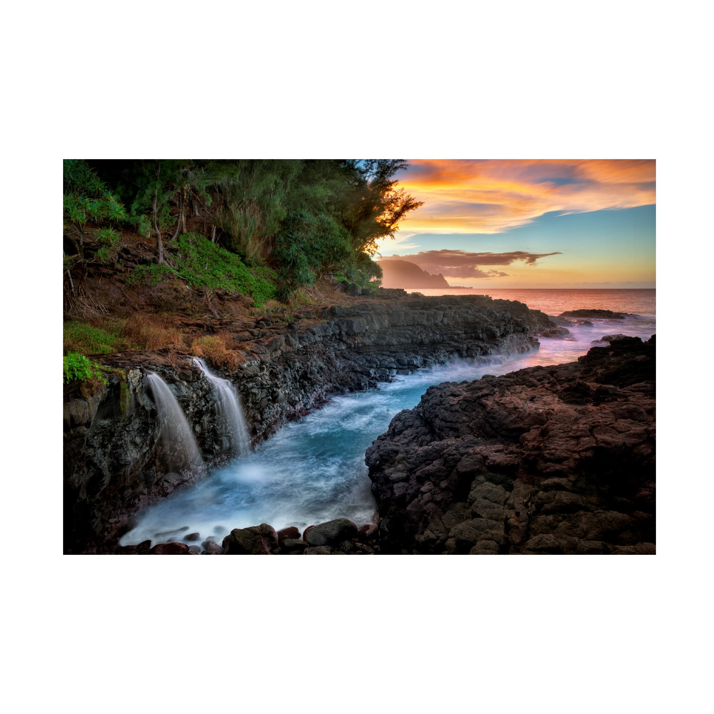 Dennis Frates 'River' Canvas Art Print - Handmade Wall Decor for Living Room, Bedroom & Office | Landscape Nature Painting for Home & Office Decor