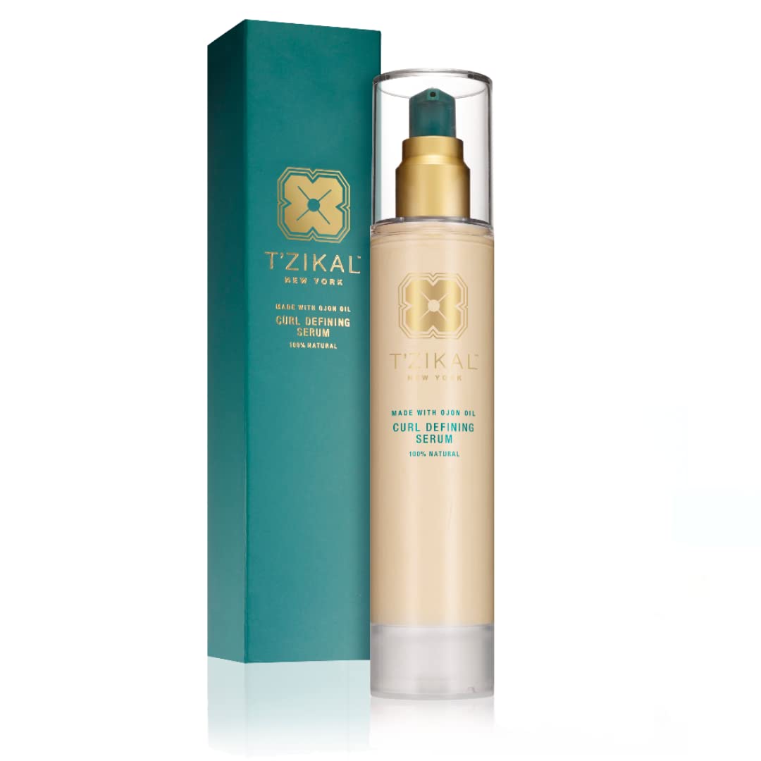 T'zikal Curl Enhancing Treatment with Ojon Oil - Sulfate & Paraben Free Curly Hair Products for Natural Curls & Waves - Vegan & Cruelty Free Hair Care - Perfect for Daily Styling & Frizz Control