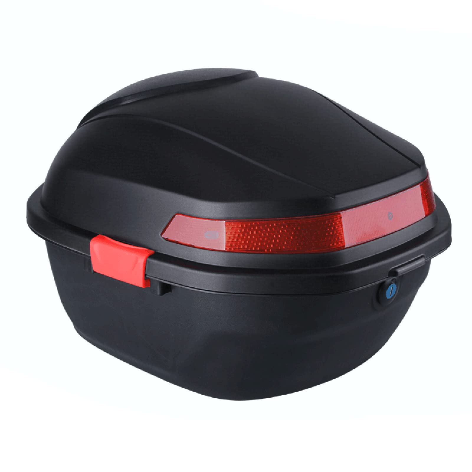 Motorcycle Trunk Box - Matte Black Storage Case for Scooter & Bike - Outdoor Riding Accessory