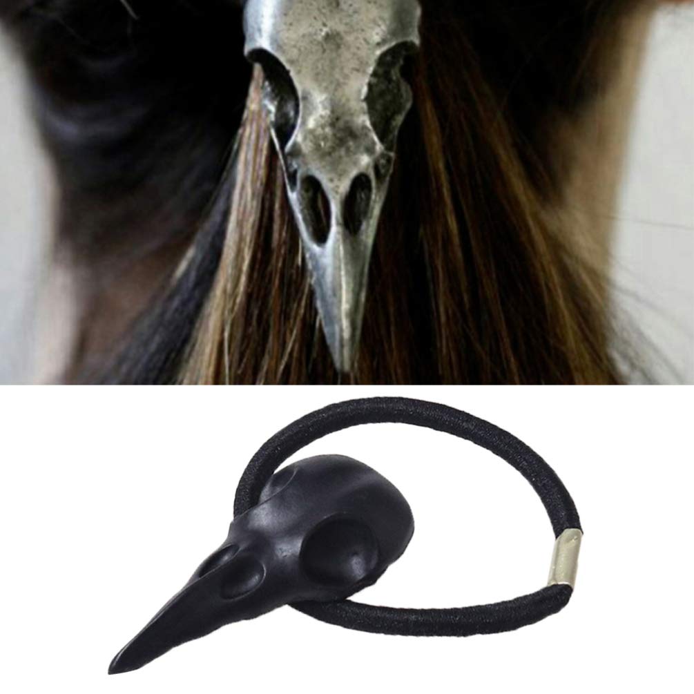 KALLORY Hair Ties - Soft Elastic Hair Bands with Skull Design for Women & Girls | Perfect for School, Workout, Sports, and Everyday Use