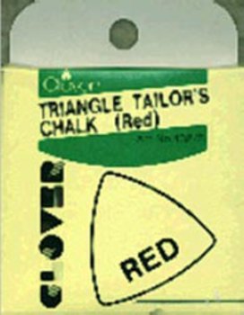 Triangle Tailors Chalk - Red Fabric Marking Chalk for Sewing, Quilting & Tailoring | Perfect for DIY Crafts, Dressmaking & Fabric Projects