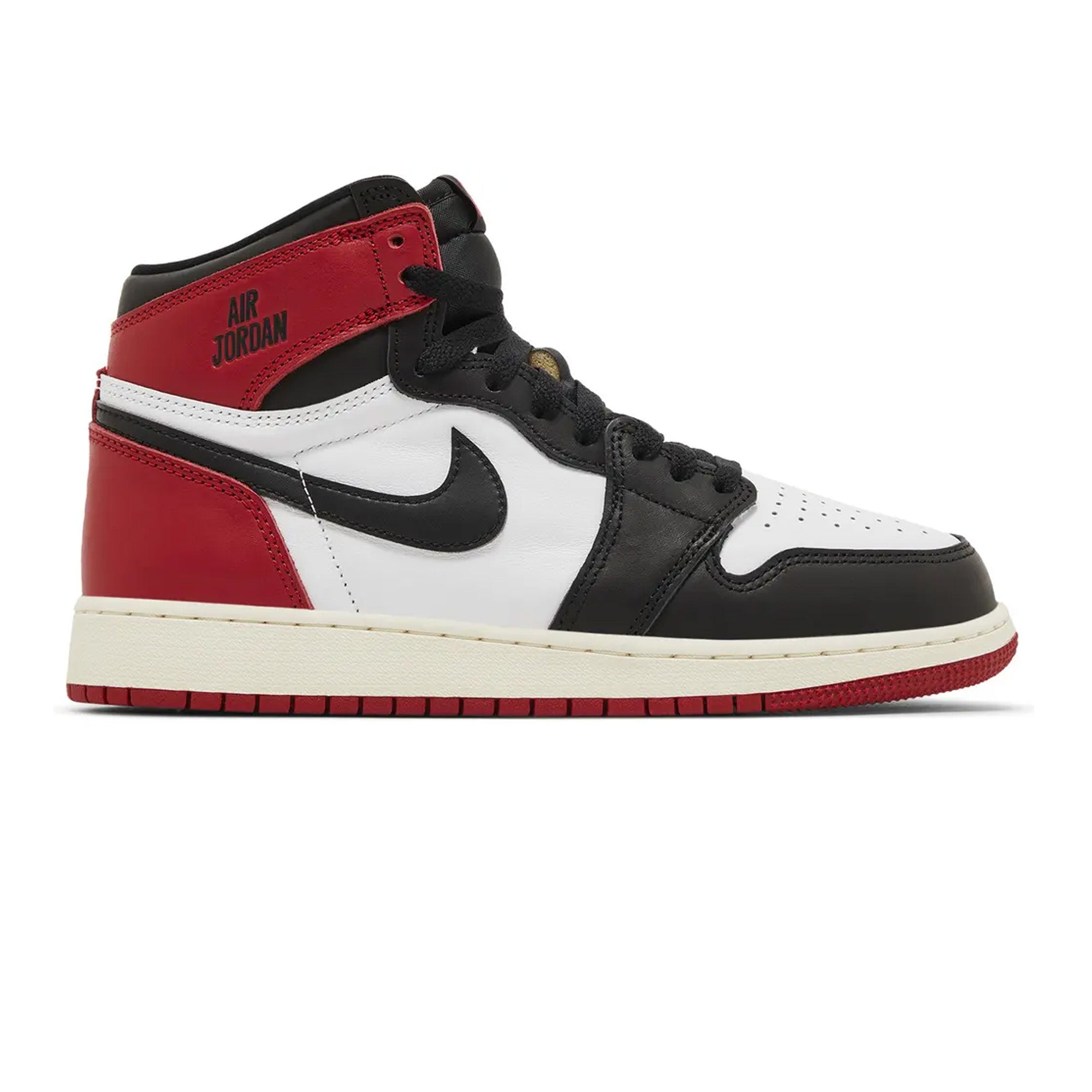 Air Jordan 1 Retro High OG 'Black Toe Reimagined' GS Sneakers (2025) - Classic Basketball Shoes for Women & Girls, Perfect for Streetwear, Casual Outfits & Sneaker Collectors