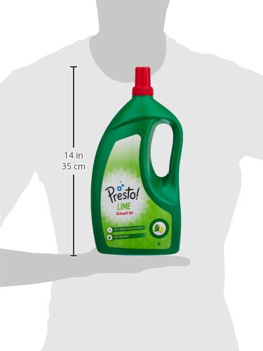 **Presto! Lime Dishwashing Gel - 2 Litre Refill Jar | Powerful Grease Cutting Liquid | Gentle on Hands | Ideal for Kitchen, Sink & Dishwasher Use**
